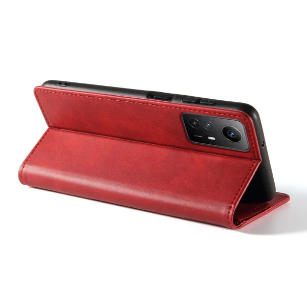 Калъф тефтер Wallet Calf Texture за Xiaomi Redmi Note 12S 4G, Червен 3