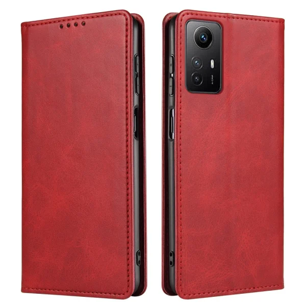 Калъф тефтер Wallet Calf Texture за Xiaomi Redmi Note 12S 4G, Червен 1