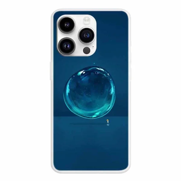 Silicone case for iPhone 15 Pro, Waterdrop 1