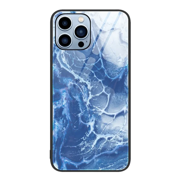 Glass Marble case for iPhone 15 Pro, Sea 1