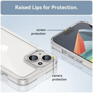 Удароустойчив калъф Shockproof за iPhone 15, Прозрачен 5