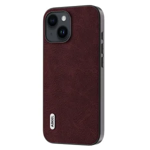 Удароустойчив калъф ABEEL за iPhone 15, Тъмно червен