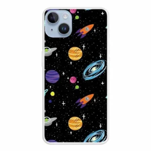 Силиконов калъф за iPhone 15, Планети