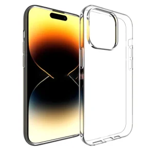 Силиконов калъф за iPhone 15 Pro, Прозрачен