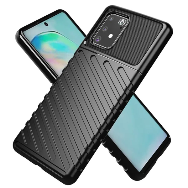Silicone Case Thunder for Samsung Galaxy S10 Lite / A91, Black 3