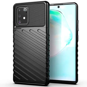 Силиконов калъф Thunder за Samsung Galaxy S10 Lite / A91, Черен