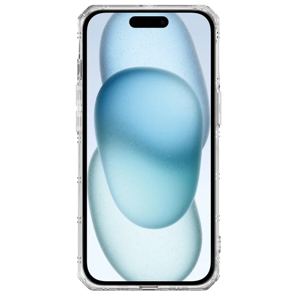 Armor Antishock Silicone Case for iPhone 15 Plus, Transparent 2