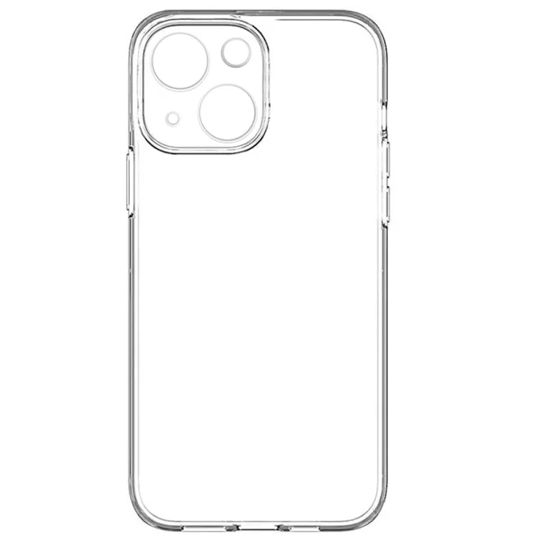 Silicone case for iPhone 15, 2mm, Transparent 2