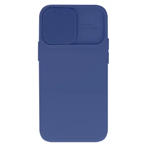 Силиконов калъф Camshield Soft за iPhone 15, Тъмно син 4