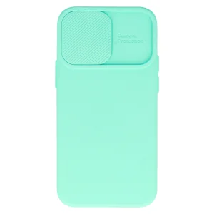 Силиконов калъф Camshield Soft за iPhone 15, Мента 4
