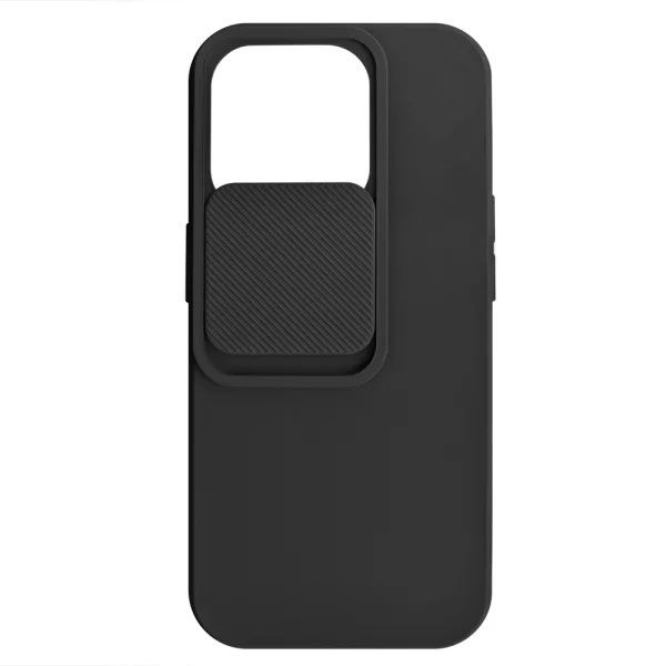Силиконов калъф Camshield Soft за iPhone 15 Pro, Черен 2