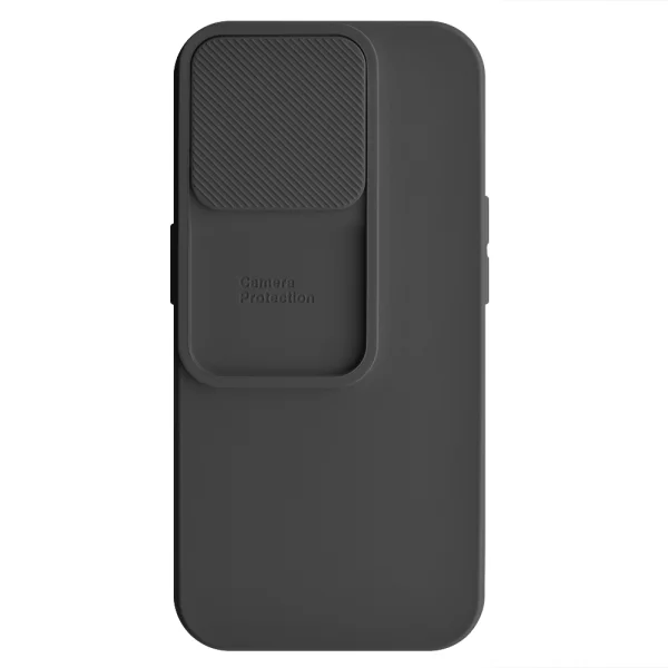 Силиконов калъф Camshield Soft за iPhone 15 Pro, Черен 4