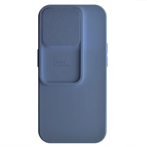 Silicone case Camshield Soft for iPhone 15 Pro, Dark blue 4