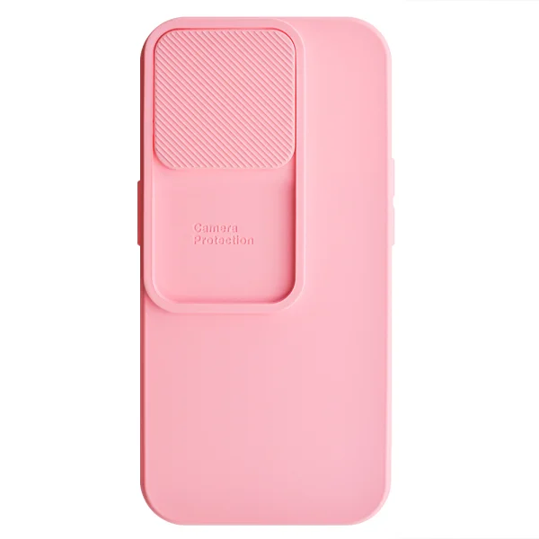 Silicone case Camshield Soft for iPhone 15 Pro, Light pink 3