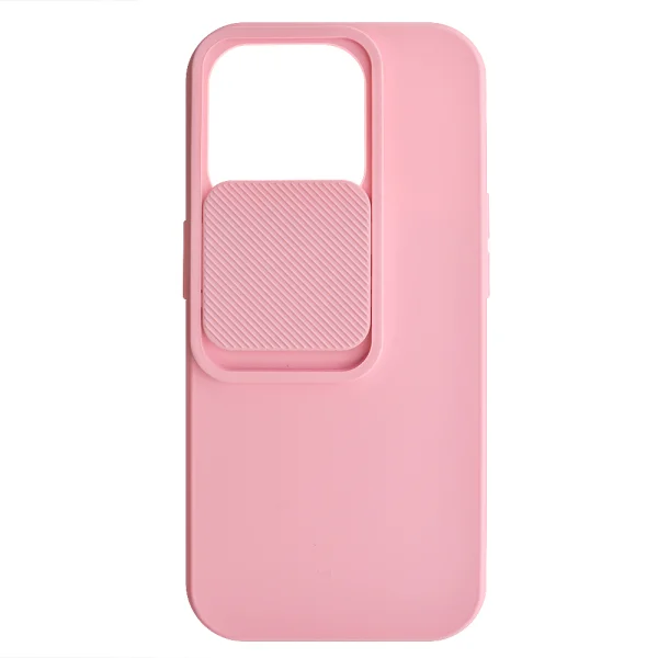 Silicone case Camshield Soft for iPhone 15 Pro, Light pink 2