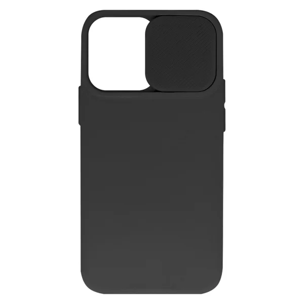 Silicone case Camshield Soft for iPhone 15 Pro Max, Black 2