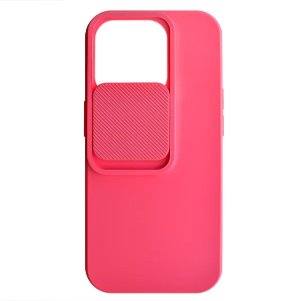 Silicone case Camshield Soft for iPhone 15 Pro, Pink 2