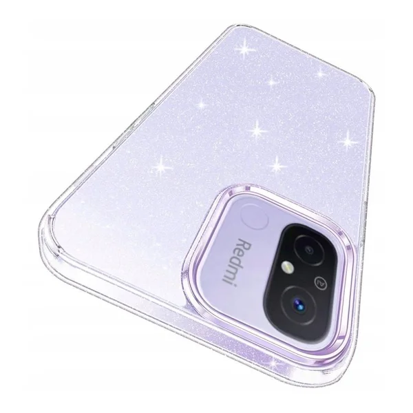 Silicone case Crystal Glitter for Xiaomi Redmi 12C, Silver particles 2