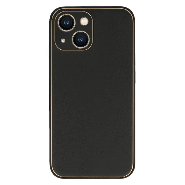 Удароустойчив калъф Luxury за iPhone 15 Plus, Черен 3