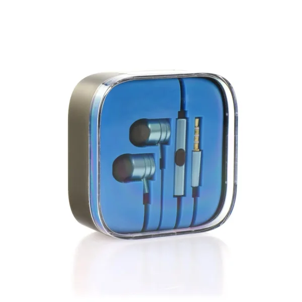 Слушалки с микрофон MI Metallic, Син 3