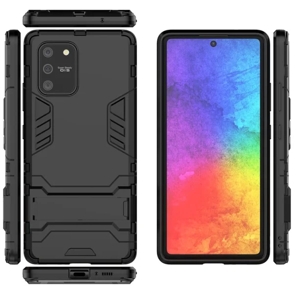 Shockproof Back Cover with Stand for Samsung Galaxy S10 Lite / Galaxy A91, Black 5