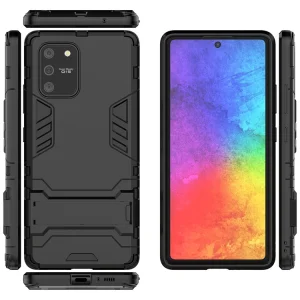 Shockproof Back Cover with Stand for Samsung Galaxy S10 Lite / Galaxy A91, Black 5