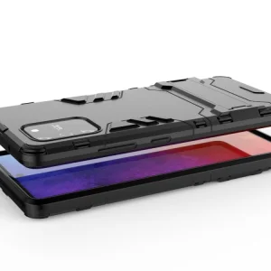 Shockproof Back Cover with Stand for Samsung Galaxy S10 Lite / Galaxy A91, Black 6