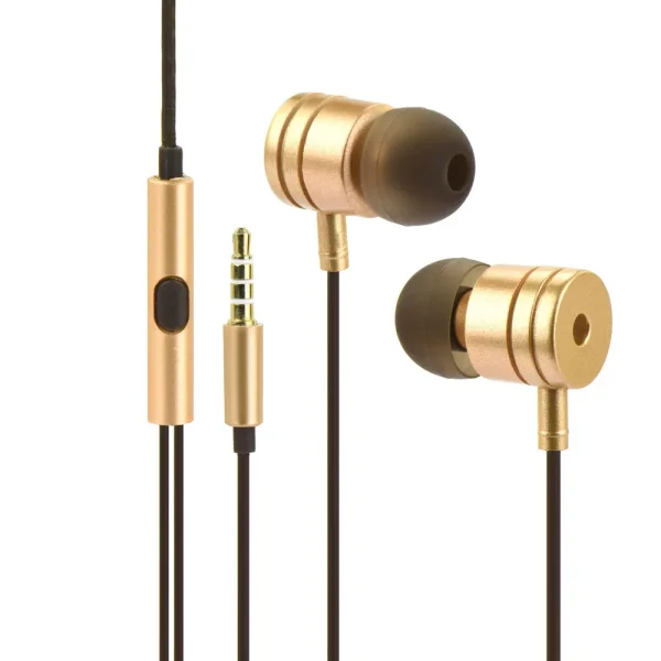 MI Metallic Headphones with Microphone, Gold 1