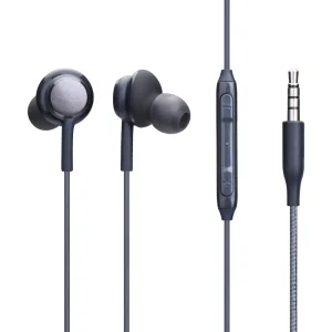 Слушалки с микрофон PERFECT, Jack 3.5 mm, Черен