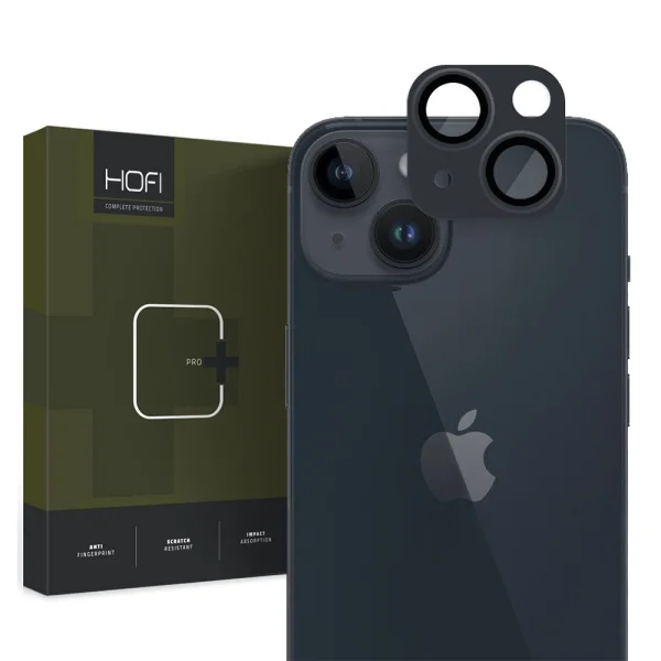 HOFI Glass Protector for Camera of iPhone 15 / 15 Plus, Black 1
