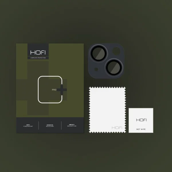 HOFI Glass Protector for Camera of iPhone 15 / 15 Plus, Black 2