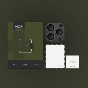 Стъклен Протектор HOFI за камерата на iPhone 15 Pro / 15 Pro Max, Черен 3