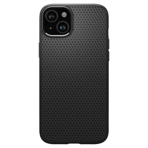 Shockproof Case Spigen Liquid Air for iPhone 15 Plus, ACS06650, Matte, Black 2
