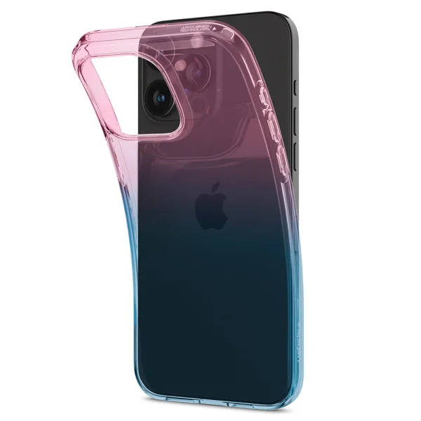 Spigen Liquid Crystal Case for iPhone 15 Pro, ACS06700, Pink-Blue 1