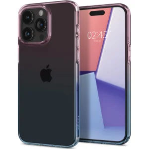 Spigen Liquid Crystal Case for iPhone 15 Pro, ACS06700, Pink-Blue 3