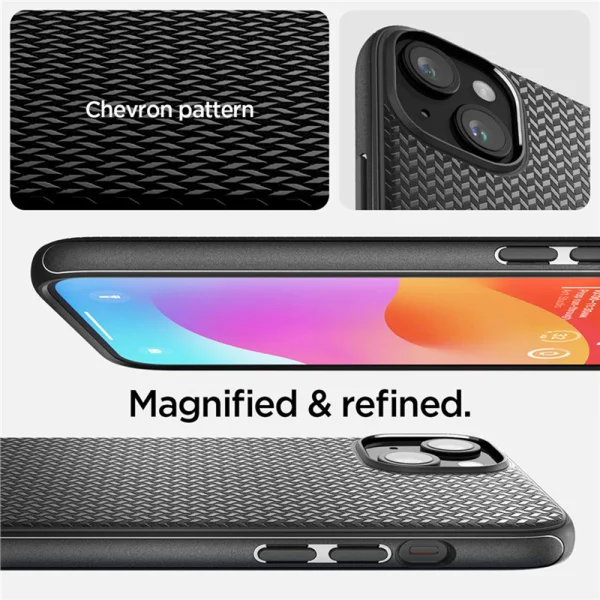 Spigen Mag Armor Magsafe Case for iPhone 15, ACS06815, Black 4