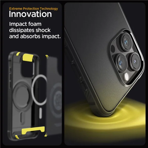 Калъф Spigen Rugged Armor Mag MagSafe за iPhone 15 Pro, ACS06703, Черен 5
