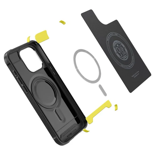 Калъф Spigen Rugged Armor Mag MagSafe за iPhone 15 Pro, ACS06703, Черен 2