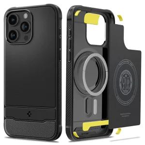 Калъф Spigen Rugged Armor Mag MagSafe за iPhone 15 Pro, ACS06703, Черен 4