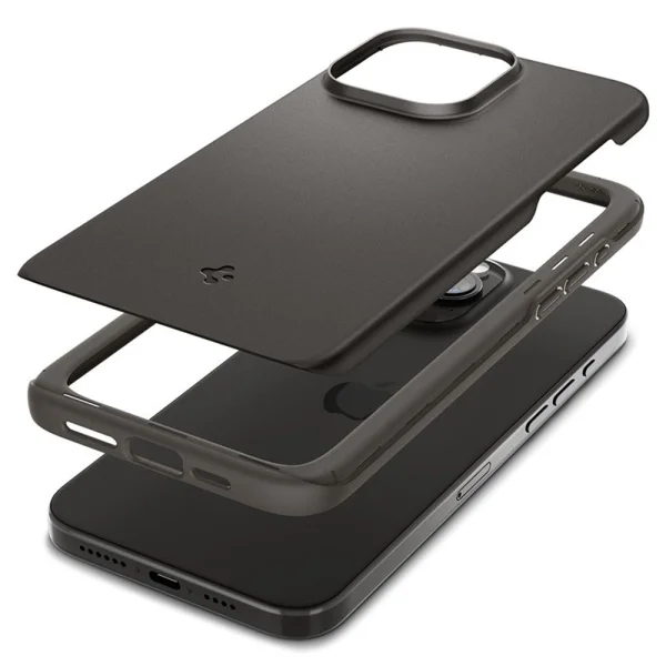 Spigen Thin Fit Case for iPhone 15 Pro, ACS06686, Black 4