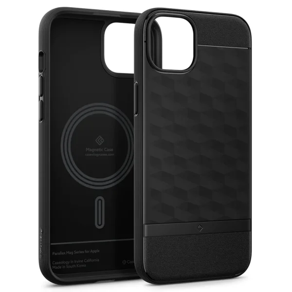 Spigen Caseology Parallax MagSafe Case for iPhone 15, ACS06818, Black 2