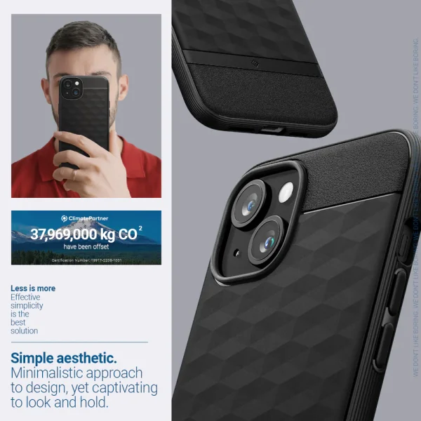 Spigen Caseology Parallax MagSafe Case for iPhone 15, ACS06818, Black 5