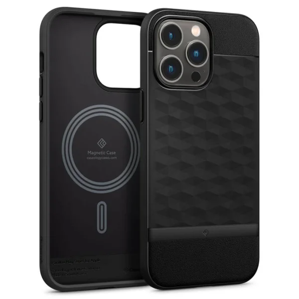 Case Spigen Caseology Parallax MagSafe for iPhone 15 Pro, ACS06749, Black 2