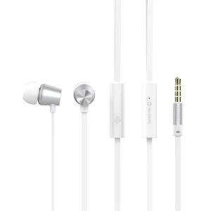 Слушалки с микрофон SWISSTEN Dynamic YS500, Jack 3.5mm, Сребрист
