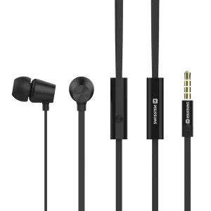 Слушалки с микрофон SWISSTEN Dynamic YS500, Jack 3.5mm, Черен