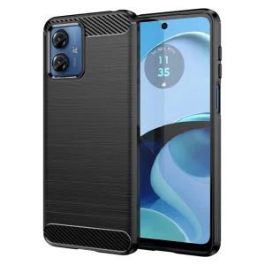 Силиконов Калъф Carbon за Motorola Moto G14, Черен