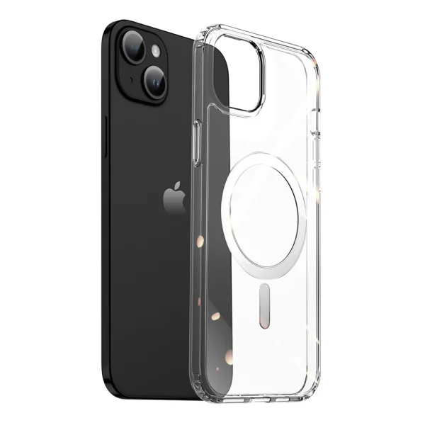 MagSF Shockproof Case for iPhone 15 Plus, Transparent 2