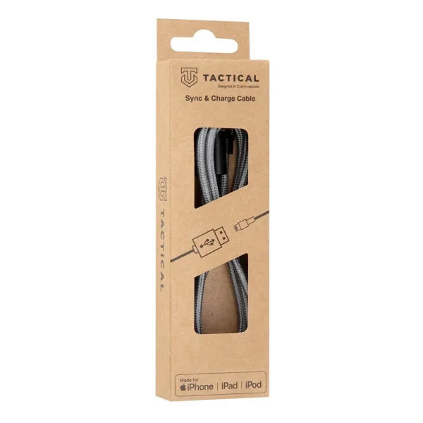 Cable Tactical, Fast Rope Kevlar, USB-C to Lightning, MFI, 1m, Gray 2