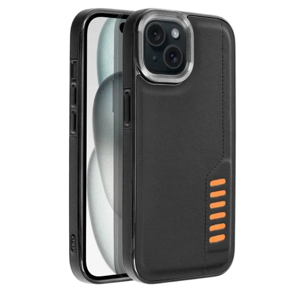 Shockproof case MILANO for iPhone 15, Black 2
