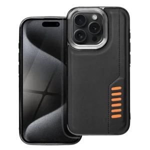 Удароустойчив калъф MILANO за iPhone 15 Pro, Черен